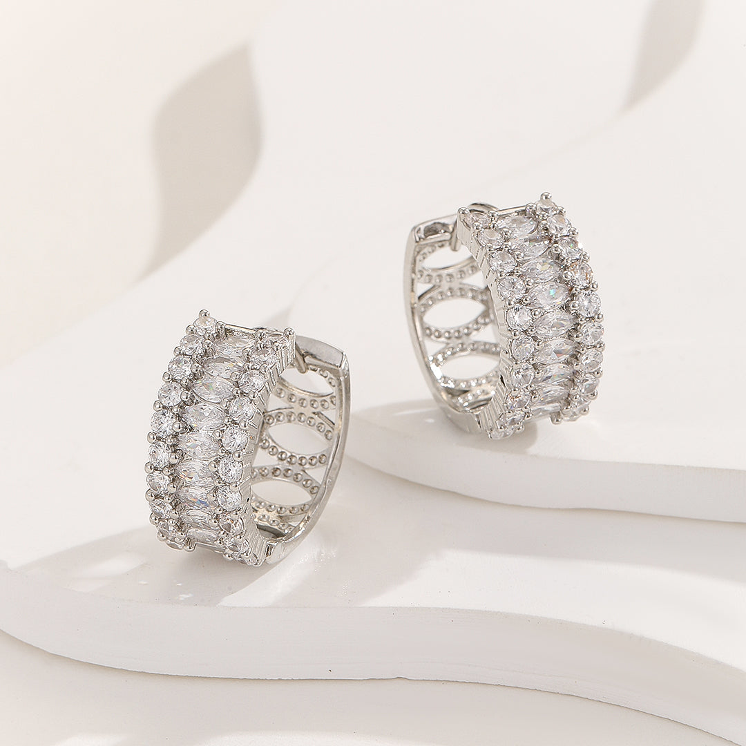 Radiant Rows Diamond Earrings - Reet Pehal