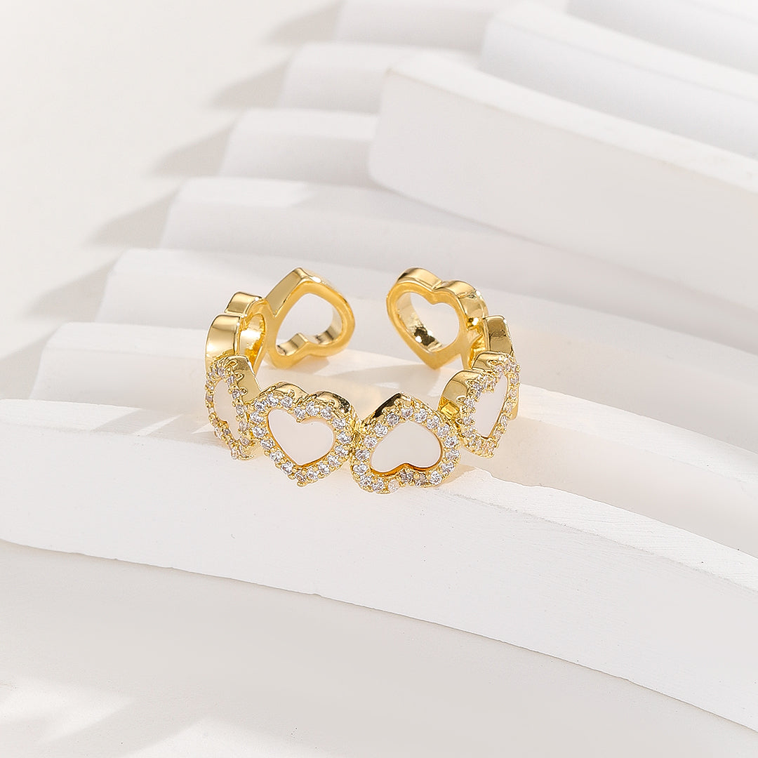 Luxe Golden Love  Cascade Ring - Reet Pehal