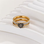 Load image into Gallery viewer, Precious Golden Love Sparkle Ring - Reet Pehal
