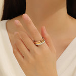 Load image into Gallery viewer, Elegant Trio Sparkle Ring Set
