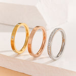 Load image into Gallery viewer, Elegant Trio Sparkle Ring Set
