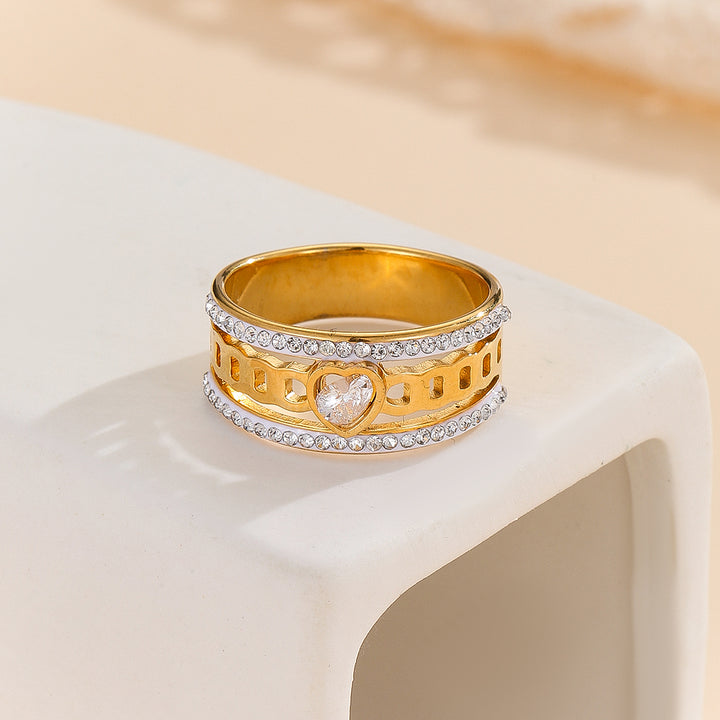 Infinite golden Love Halo Ring - Reet Pehal