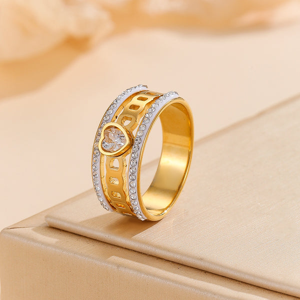 Infinite golden Love Halo Ring - Reet Pehal