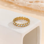 Load image into Gallery viewer, Beautiful Golden Circle Harmony Ring - Reet Pehal
