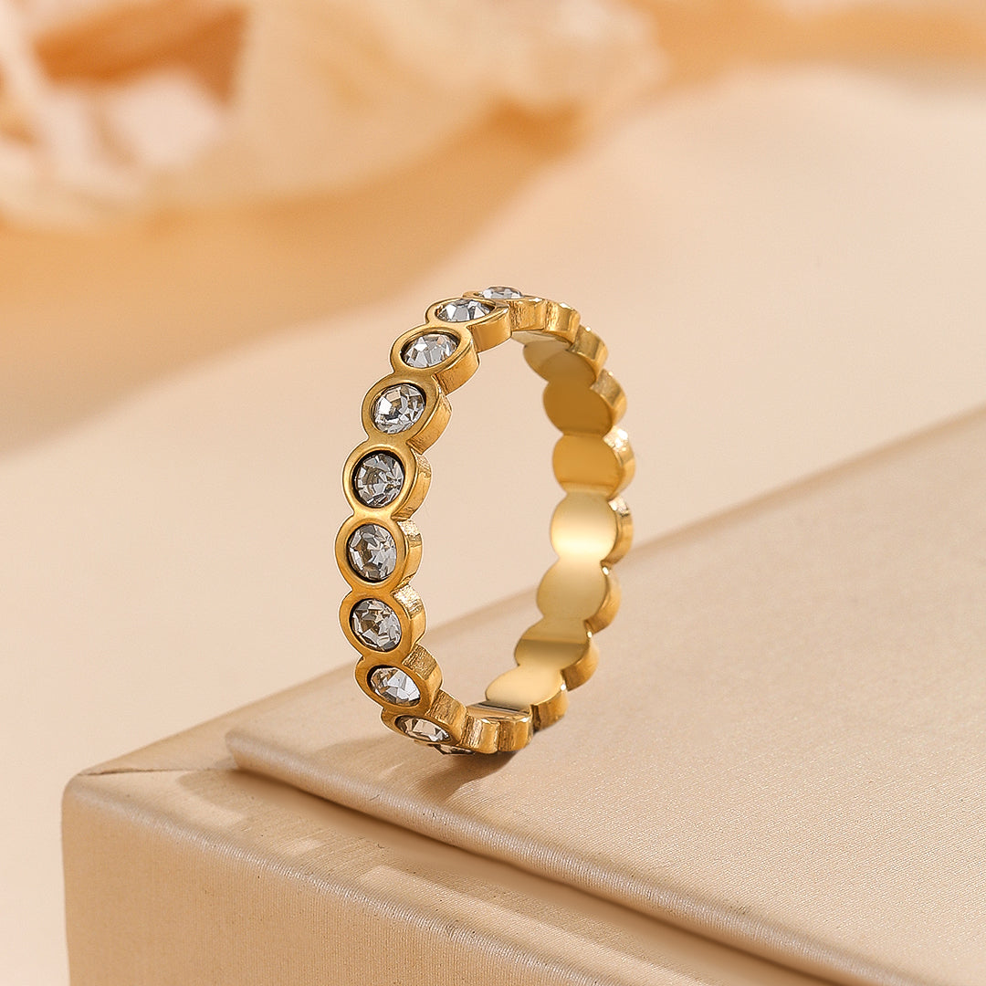 Beautiful Golden Circle Harmony Ring - Reet Pehal