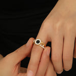 Load image into Gallery viewer, Gorgeous Golden Circlet Gem Ring - Reet Pehal
