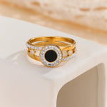 Load image into Gallery viewer, Gorgeous Golden Circlet Gem Ring - Reet Pehal
