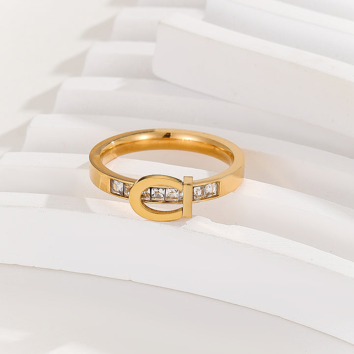 Infinite Golden Commitment Halo Ring - Reet Pehal