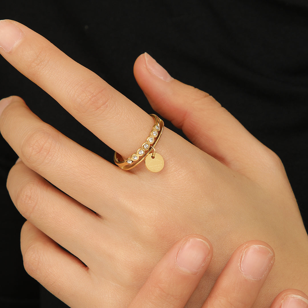 Beautiful Golden Tiffany Memento Ring - Reet Pehal