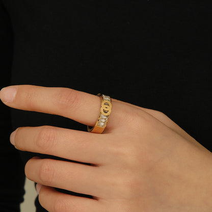 Stunning golden Roman Numeral Ring - Reet Pehal