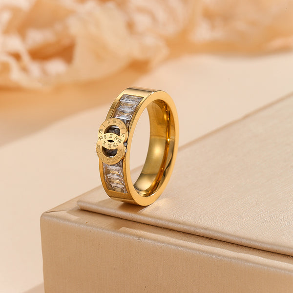 Stunning golden Roman Numeral Ring - Reet Pehal