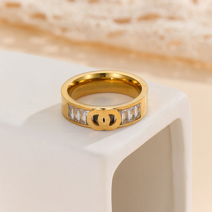 Stunning golden Roman Numeral Ring - Reet Pehal