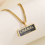 Load image into Gallery viewer, Stunning Chanel Logo Gold Necklace - Reet Pehal
