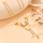 Load image into Gallery viewer, Gilded Flutter Ivory Necklace - Reet Pehal
