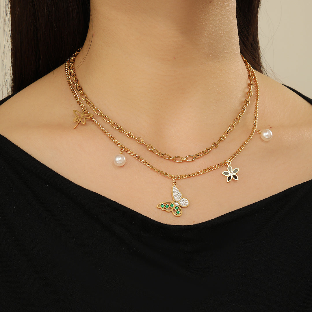 Pretty Gold Meadow Muse Necklace - Reet Pehal