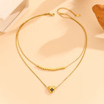 Load image into Gallery viewer, Sleek Heart &amp; Star Gold Pendant - Reet Pehal
