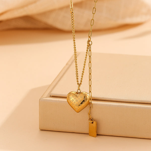 Vintage Heart Gold Pendant - Reet Pehal