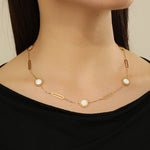 Load image into Gallery viewer, Irresistible Ivory Opulence Charm necklace - Reet Pehal
