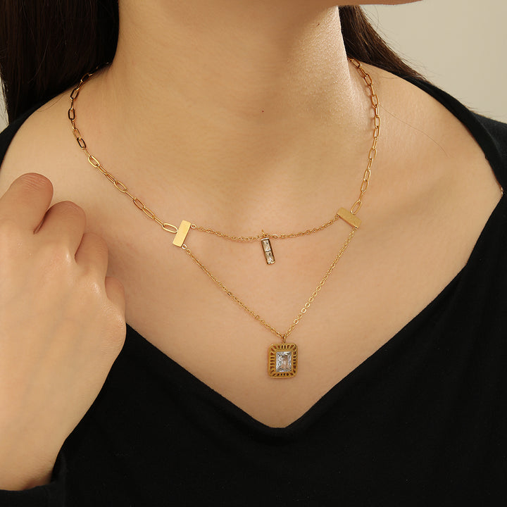 Radiant Trio Gold Necklace - Reet Pehal