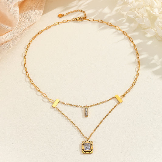 Radiant Trio Gold Necklace - Reet Pehal