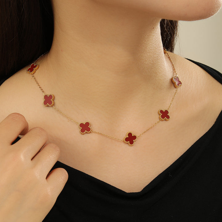 Elegant Rubi Charm Necklace - Reet Pehal