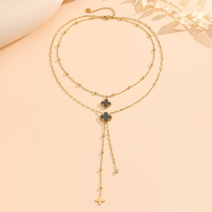 Gorgeous Floral Whispers Gold  Necklace - Reet Pehal