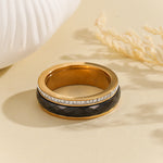 Load image into Gallery viewer, Dazzling Ceramic Luxe Ring Black
