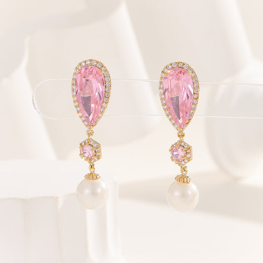Adorable Pearl Pizzazz Pink Earrings