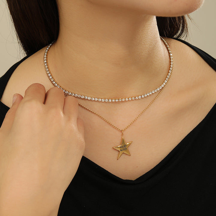 Seraphic Starlit Affinity Gold necklace - Reet Pehal