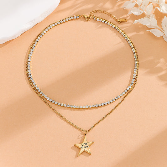 Seraphic Starlit Affinity Gold necklace - Reet Pehal