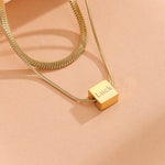 Load image into Gallery viewer, Glossy Luck&#39;s Charm Gold Necklace - Reet Pehal
