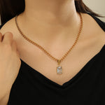 Load image into Gallery viewer, Splendid Diamond Glow Gold Necklace - Reet Pehal
