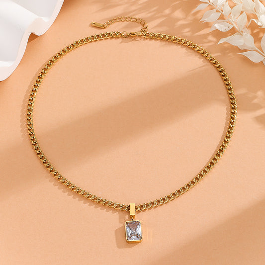 Splendid Diamond Glow Gold Necklace - Reet Pehal