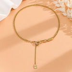 Load image into Gallery viewer, Stylish Golden Cascade Necklace - Reet Pehal
