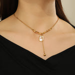 Load image into Gallery viewer, Minimalist Sunlit Charm Gold Necklace - Reet Pehal
