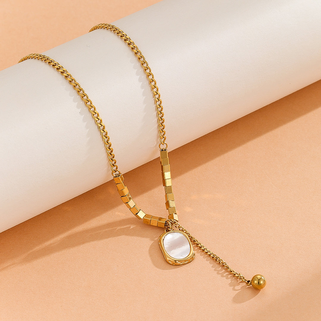 Minimalist Sunlit Charm Gold Necklace - Reet Pehal