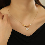 Load image into Gallery viewer, Tender Touch Beaded Gold Necklace - Reet Pehal
