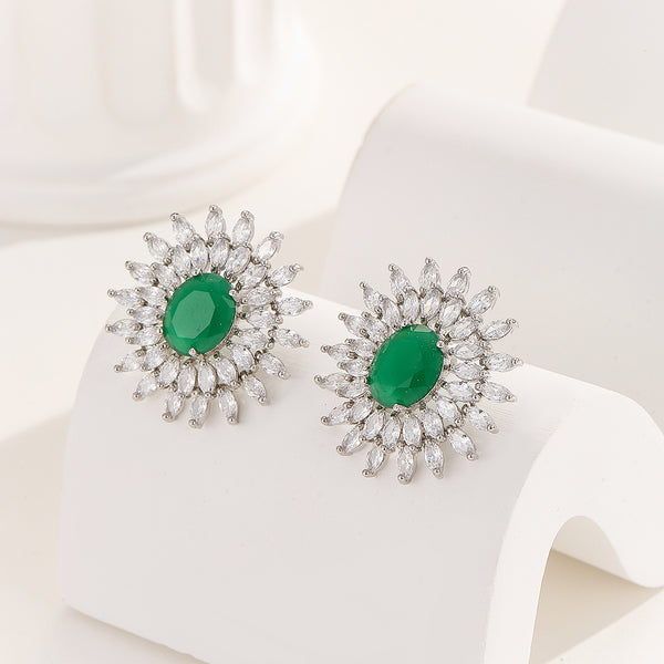 Sunlit Splendor Green Earrings - Reet Pehal