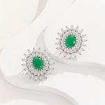 Load image into Gallery viewer, Sunlit Splendor Green Earrings - Reet Pehal
