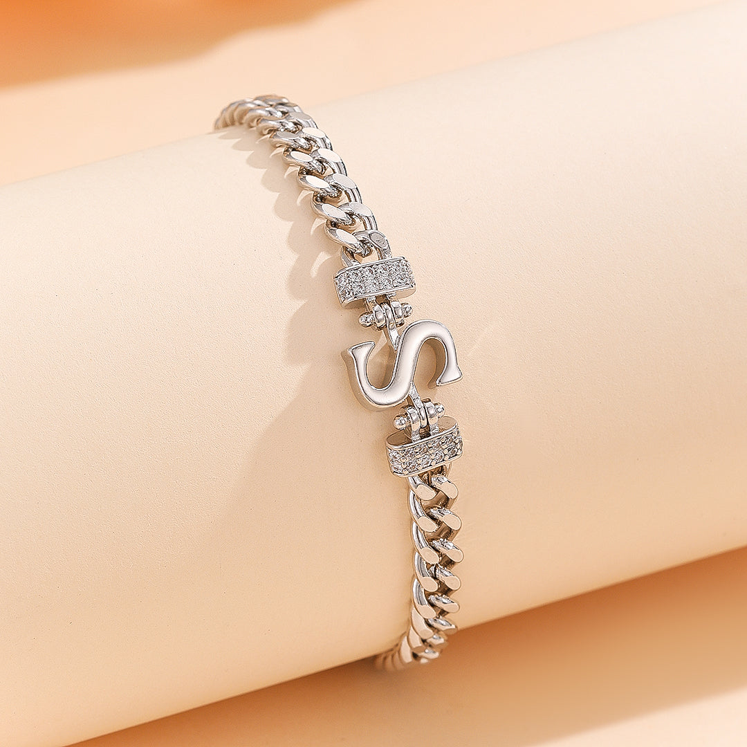 Signature S Charm Bracelet