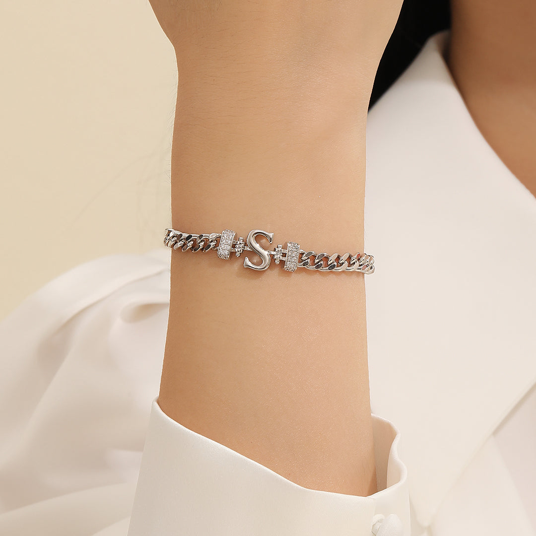 Signature S Charm Bracelet