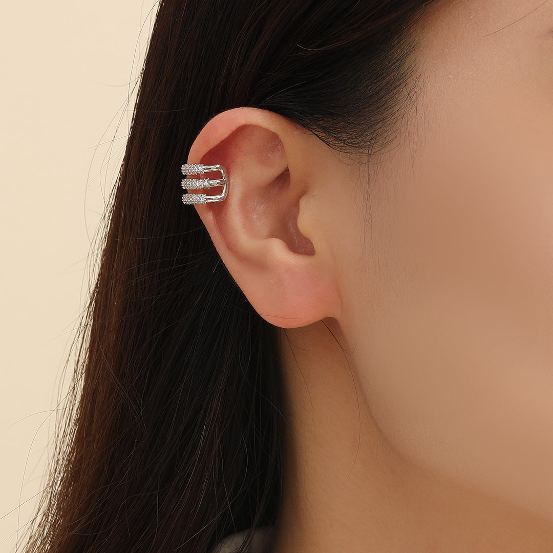 Sparkling Triple Arc Ear Clip