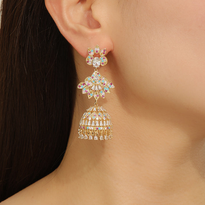 Gardenia Radiance Gold Earrings - Reet Pehal