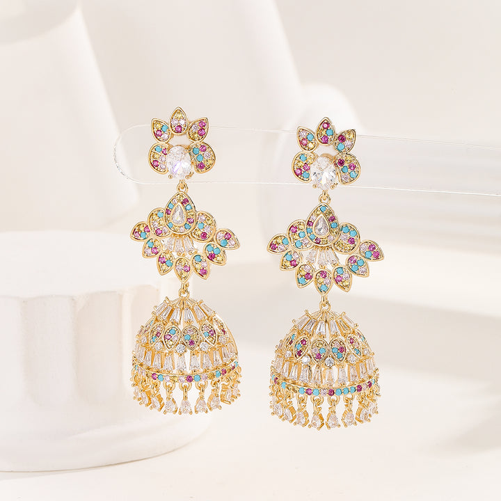 Gardenia Radiance Gold Earrings - Reet Pehal