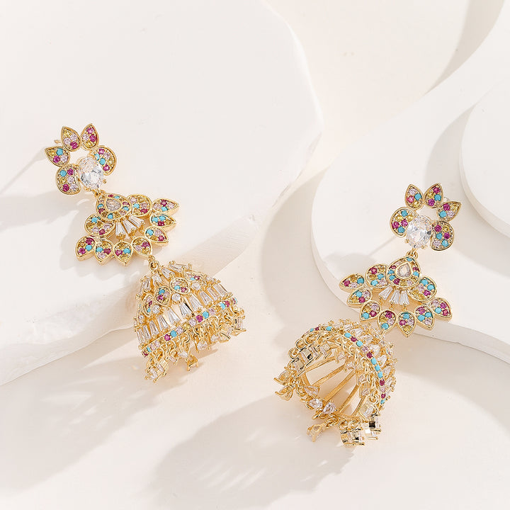 Gardenia Radiance Gold Earrings - Reet Pehal