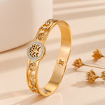 Load image into Gallery viewer, Luminous Golden Arborea Bangle - Reet Pehal
