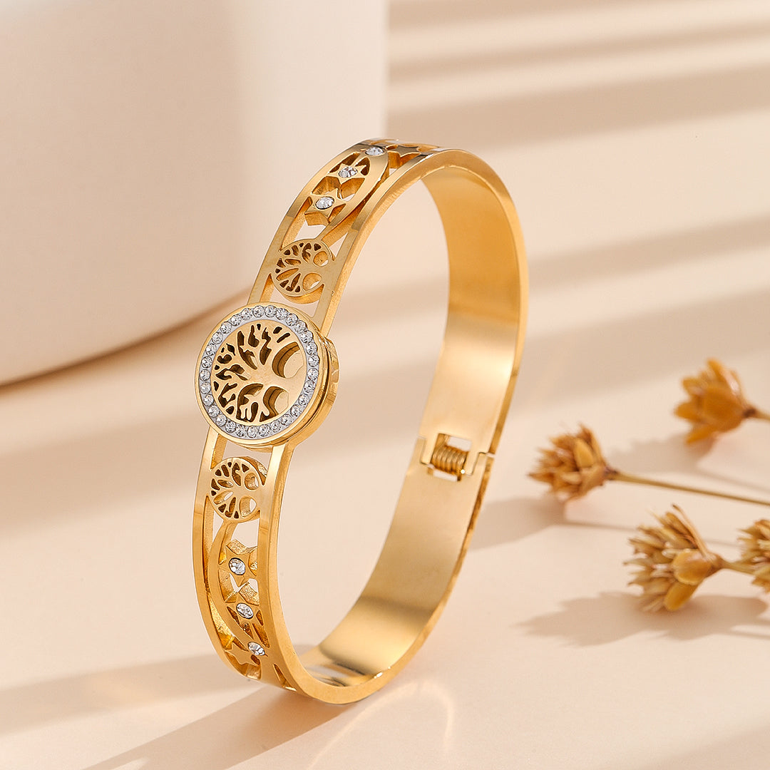 Luminous Golden Arborea Bangle - Reet Pehal