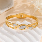 Load image into Gallery viewer, Gilded Oval Splendor Bangle - Reet Pehal
