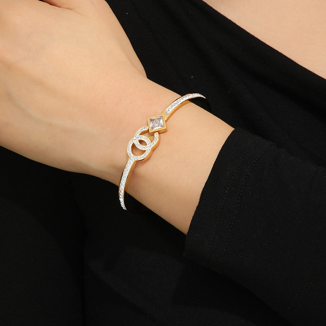 Twilight Twinkle Gold Bangle - Reet Pehal