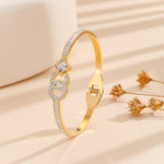 Load image into Gallery viewer, Twilight Twinkle Gold Bangle - Reet Pehal
